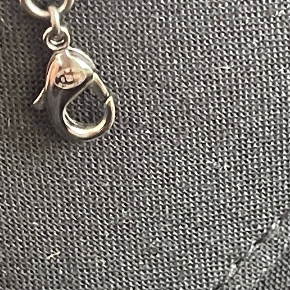 CHANEL-Gunmetal Interlocking CC Pendant Necklace - Picture 7 of 10